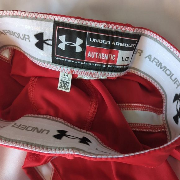 Under Armour Red/White Football Pants Adult Large - Picture 7 of 10